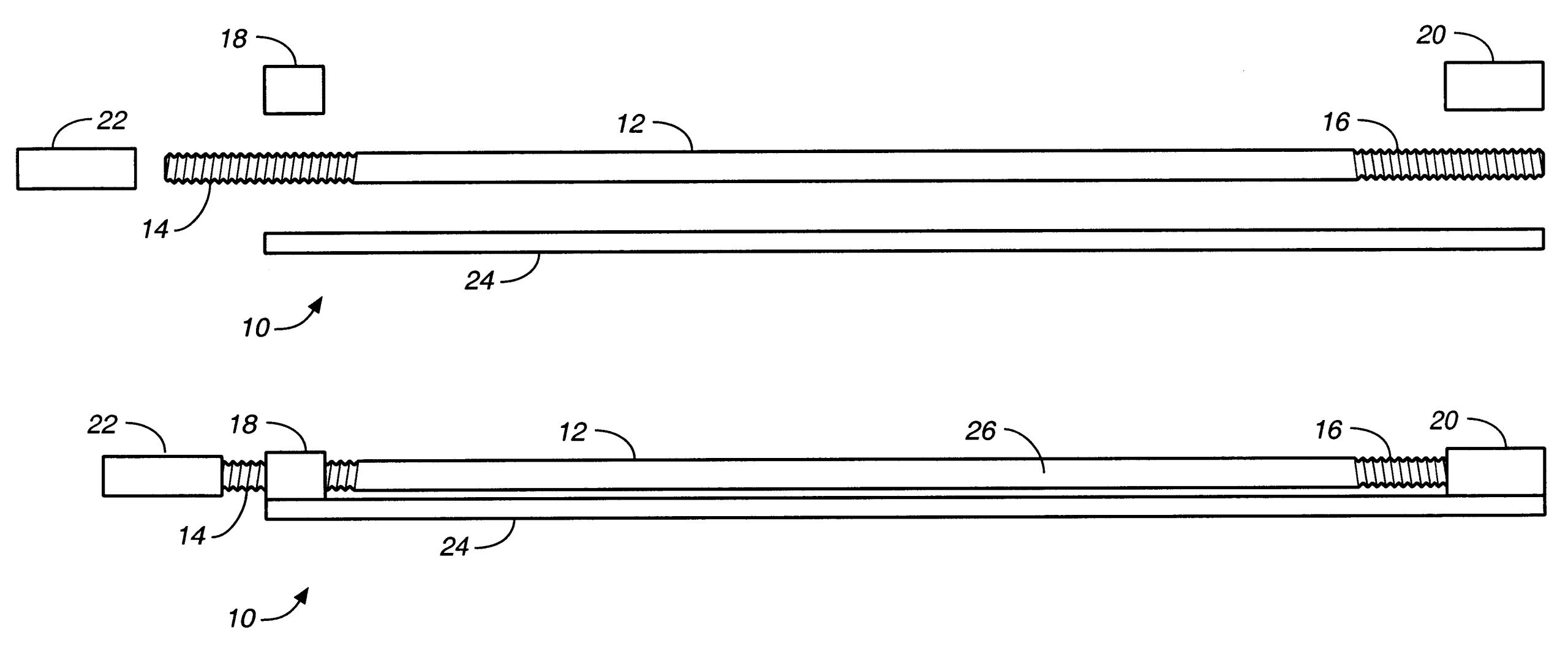 Brevet du truss rod double action